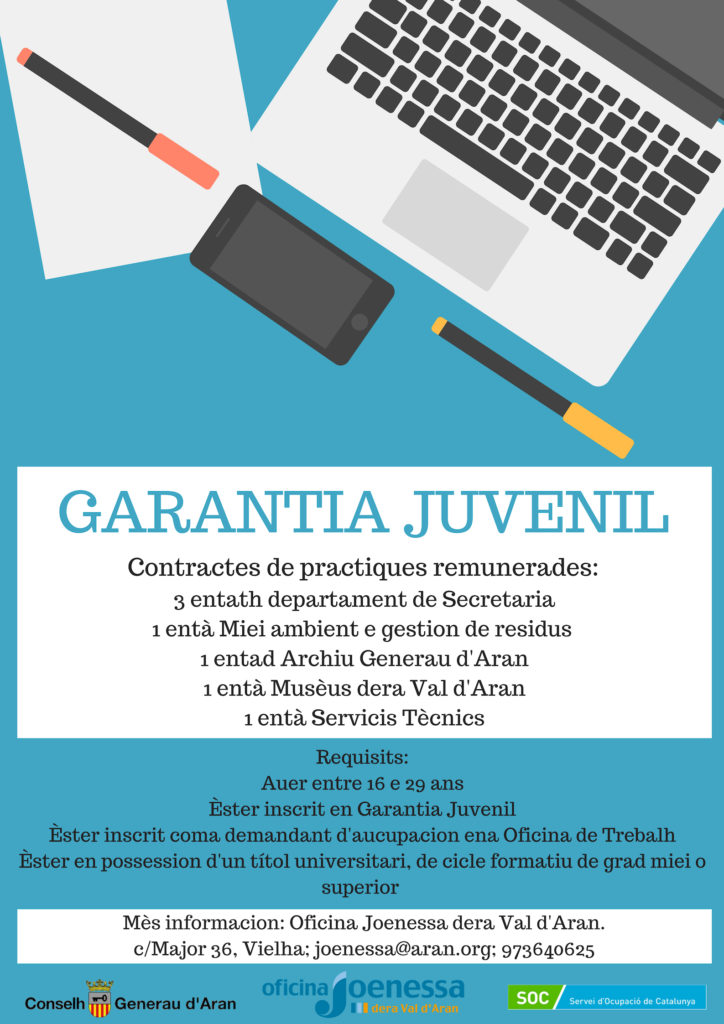 Contratos de prácticas remuneradas de la Garantía Juvenil